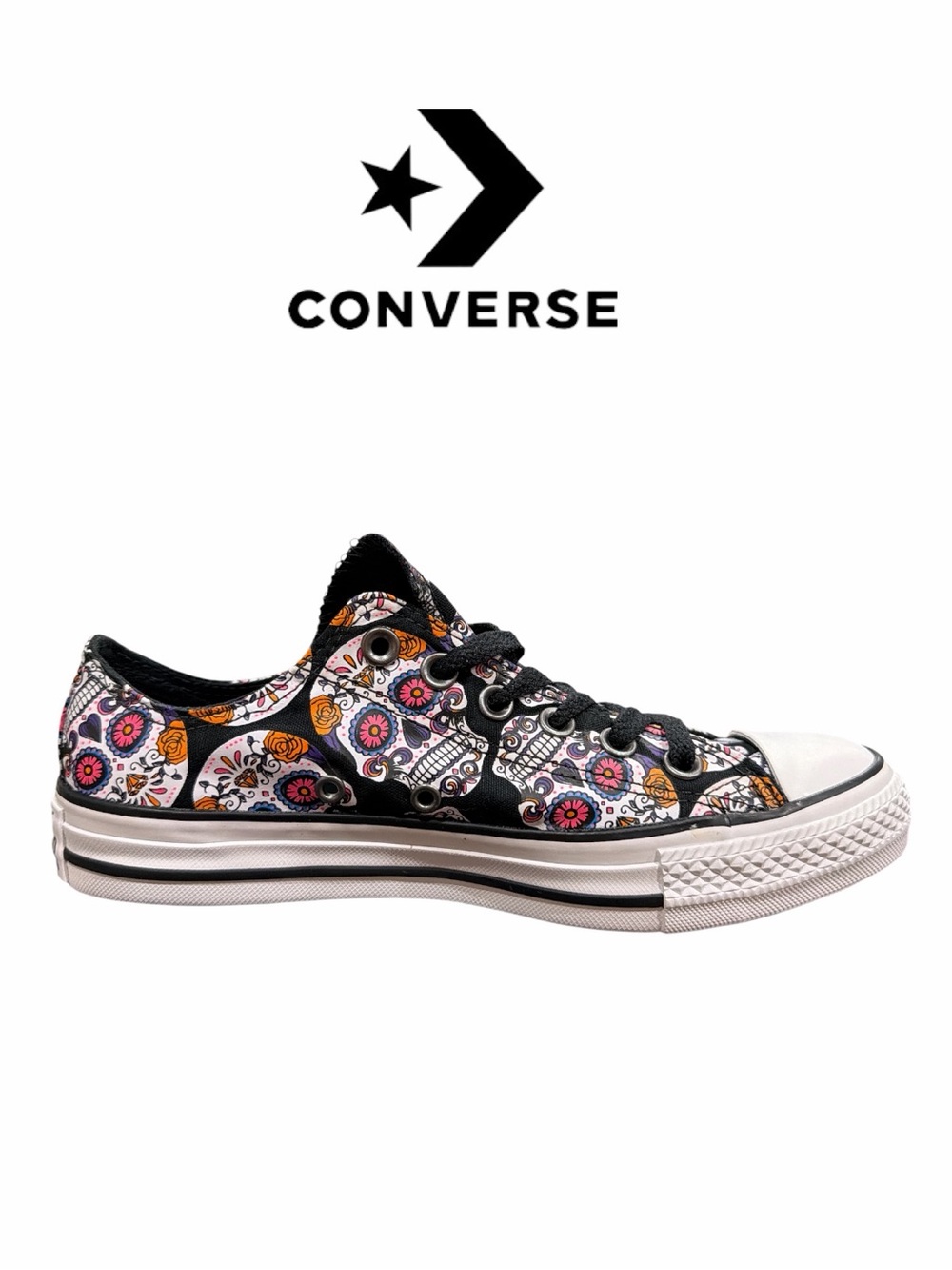 Converse Chuck Taylor All Star Day of the Dead/Sugar Skulls Sneakers - Size 7